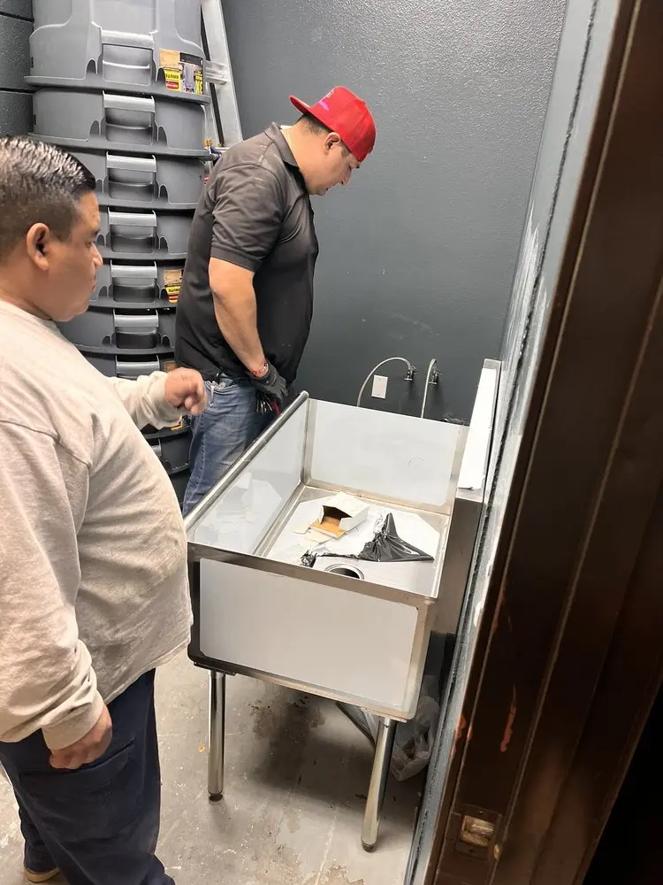 Commercial plumbing and sink installation in Priceville